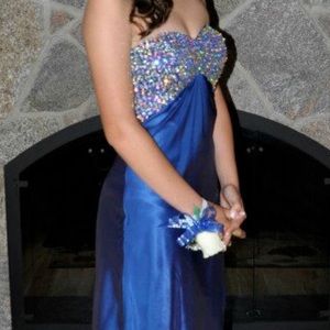 Faviana Royal Blue prom dress/gown